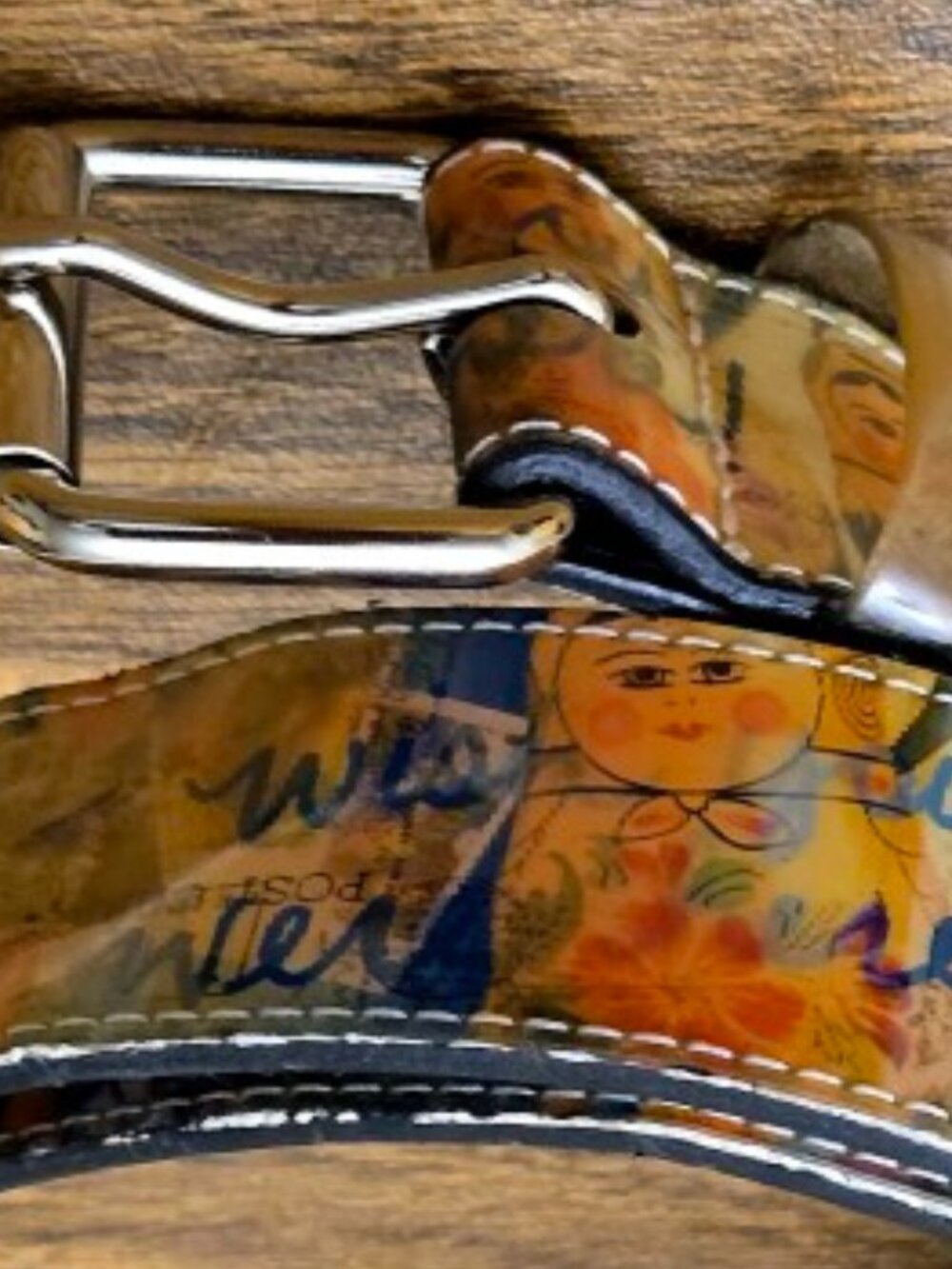 Women's Man-Made Material Mexico Theme Belt w/Graphic Prints - Size Medium